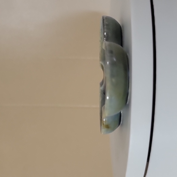 Irish Porcelain Green Leaf Miniature Dish - Picture 5 of 6